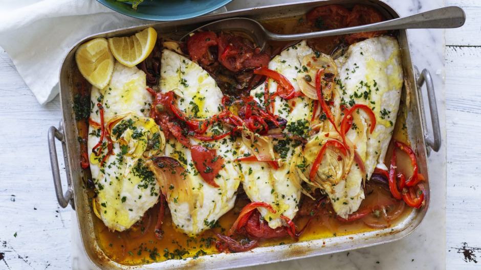 Roasted Snapper with Fennel and Tomato Recipe Image
