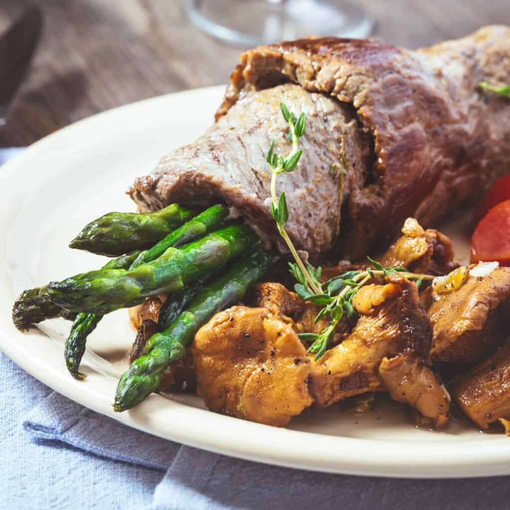 Asparagus Rolls with Eye Fillet Recipe Image