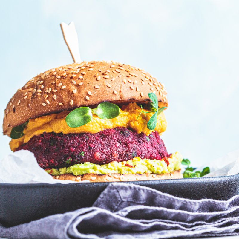 Beetroot Burger Recipe Image