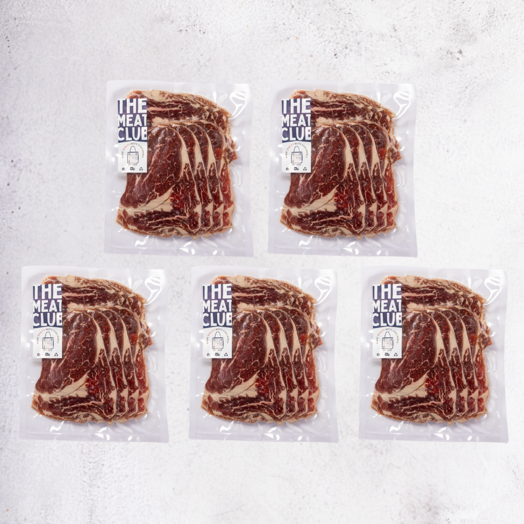 Beef Ribeye Shabu Shabu Bundle - Angus | MB3+ | Australia | 1kg | Frozen
