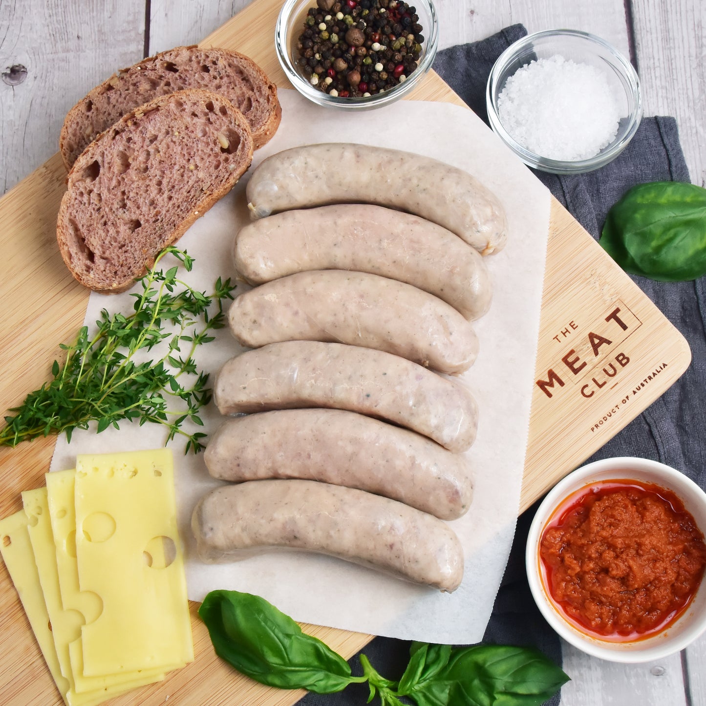 Free Range Australian Kid Friendly Italian Sausages from The Meat Club