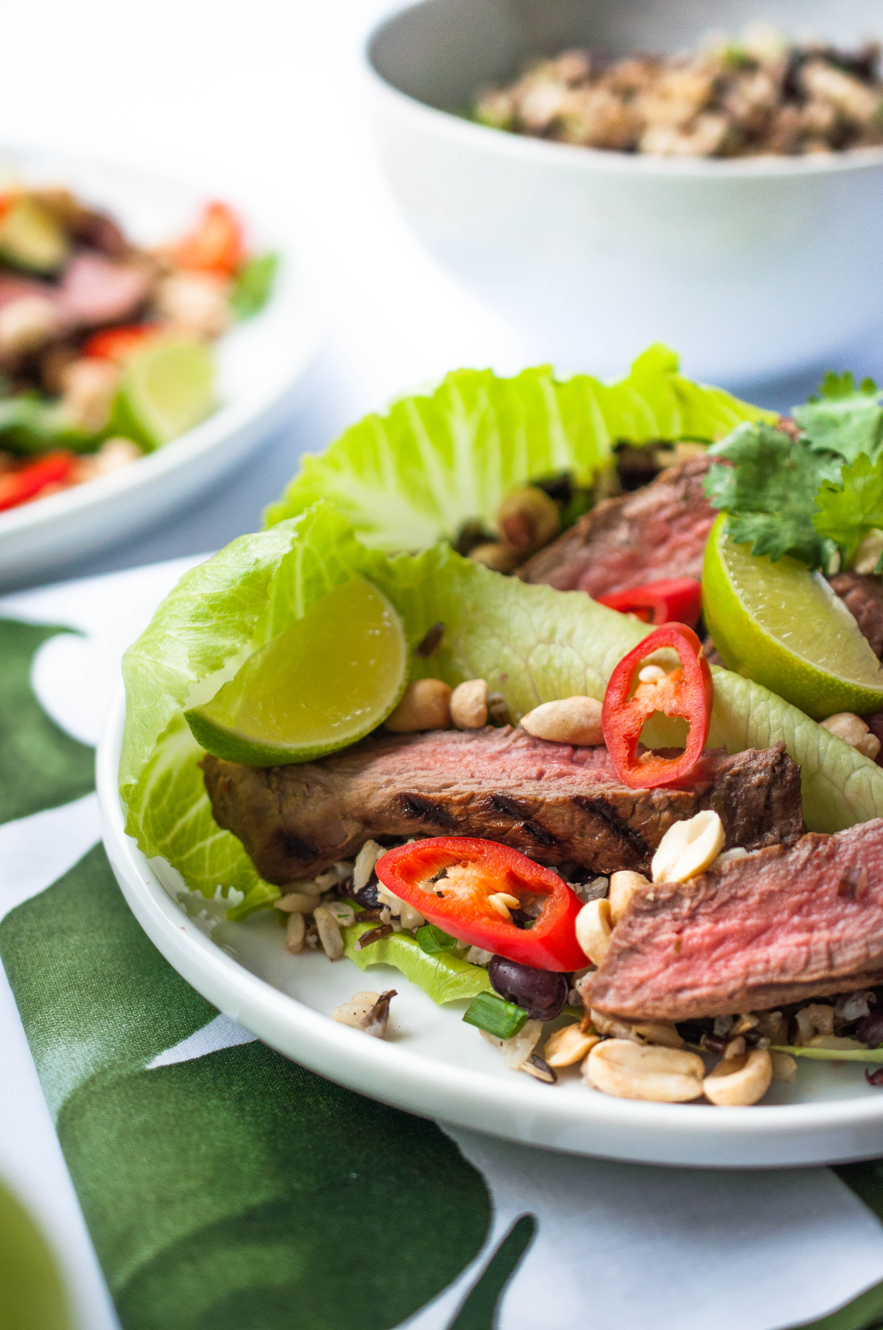 Chilli Steak Lettuce Cups Recipe Image