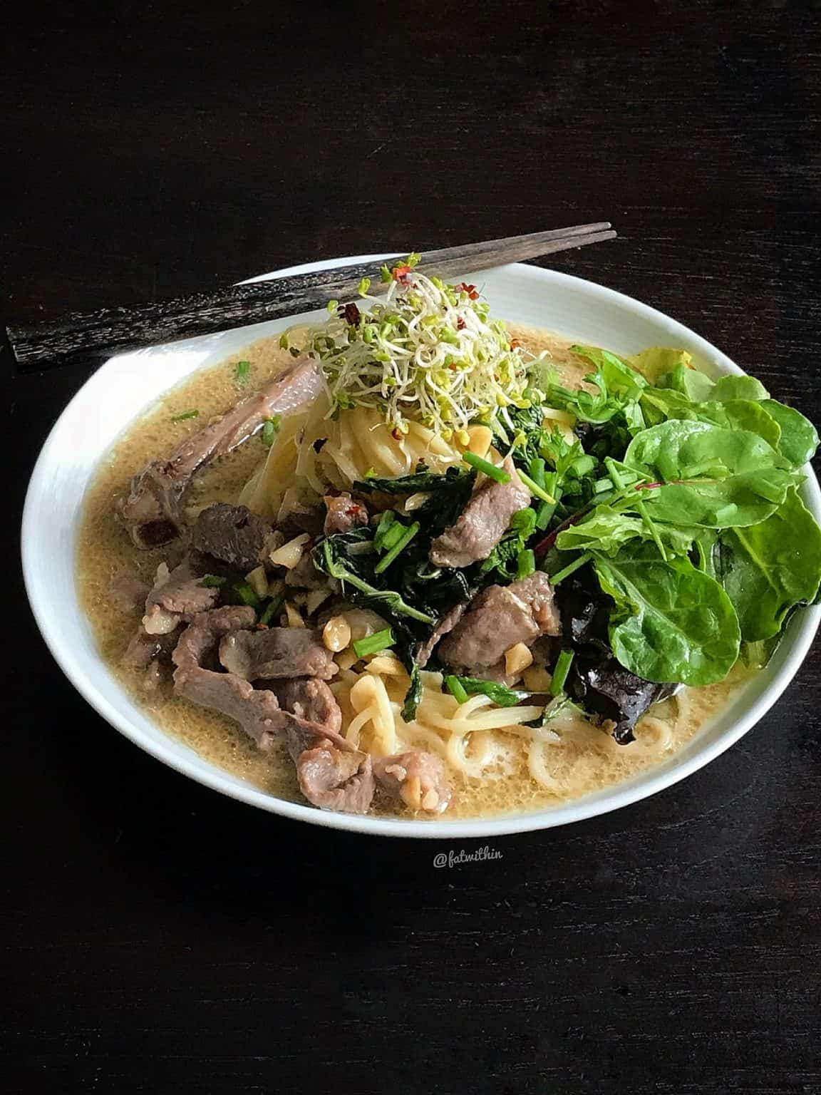 Lamb Chop Mee Lemak Recipe Image