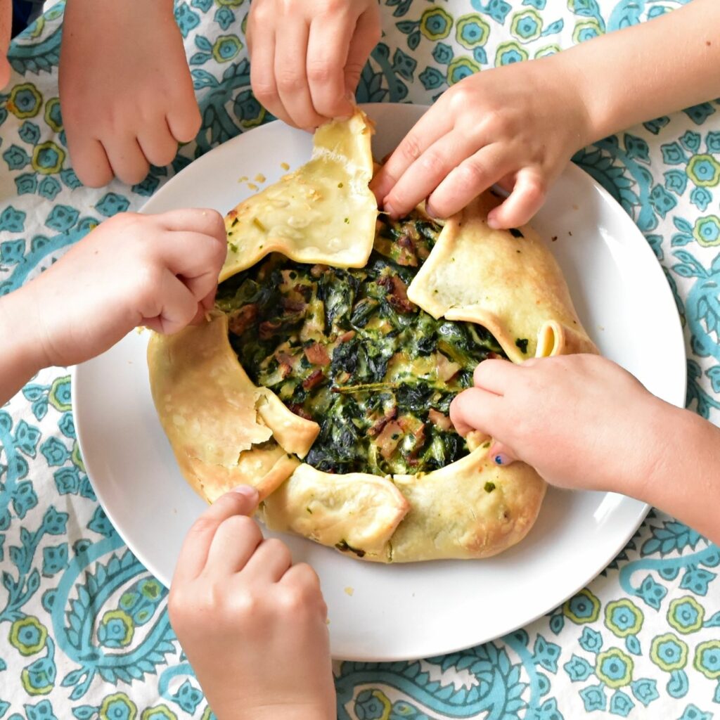 Spinach and Bacon Tart Image