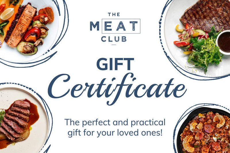 The Meat Club Gift Card for birthdays, anniversaries and more! from The Meat Club