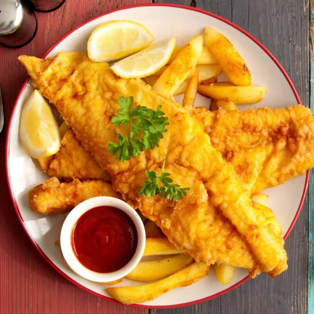 Barramundi Fish and Chips Recipe Image
