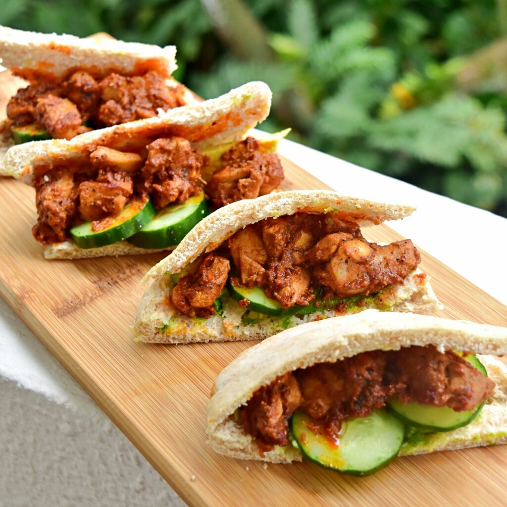 Chicken Shawarma Pita Pockets Recipe Image