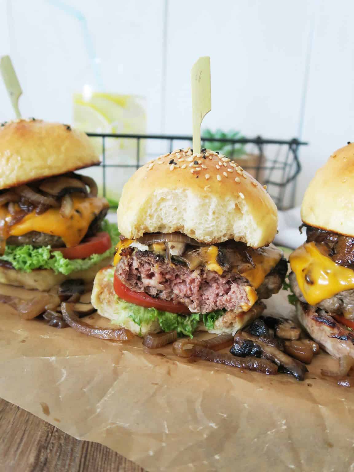 Homemade Beef Burgers Recipe Image