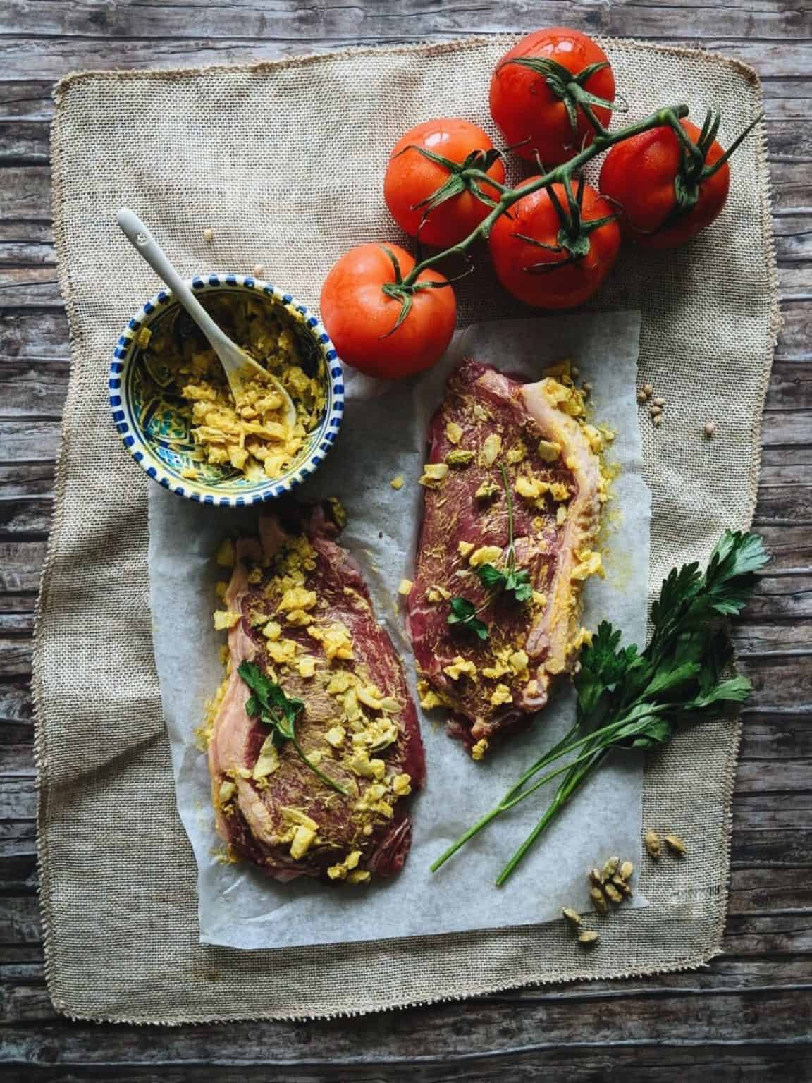 Indian Spiced Beef Steaks Recipe Image