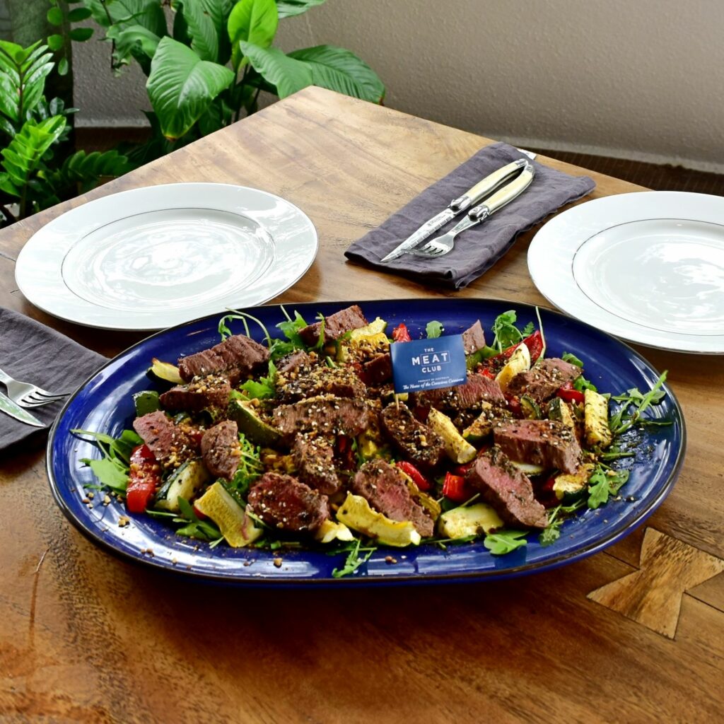 Lamb Loin with Honey Balsamic Dressing and Dukkah Image