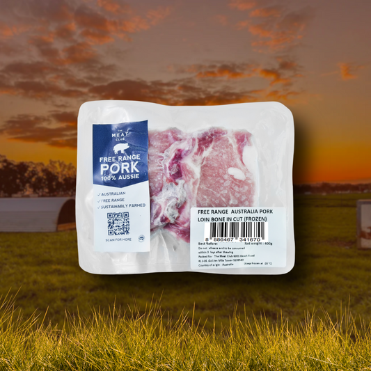 Free Range Australian Pork Chop - Frozen - 500g
