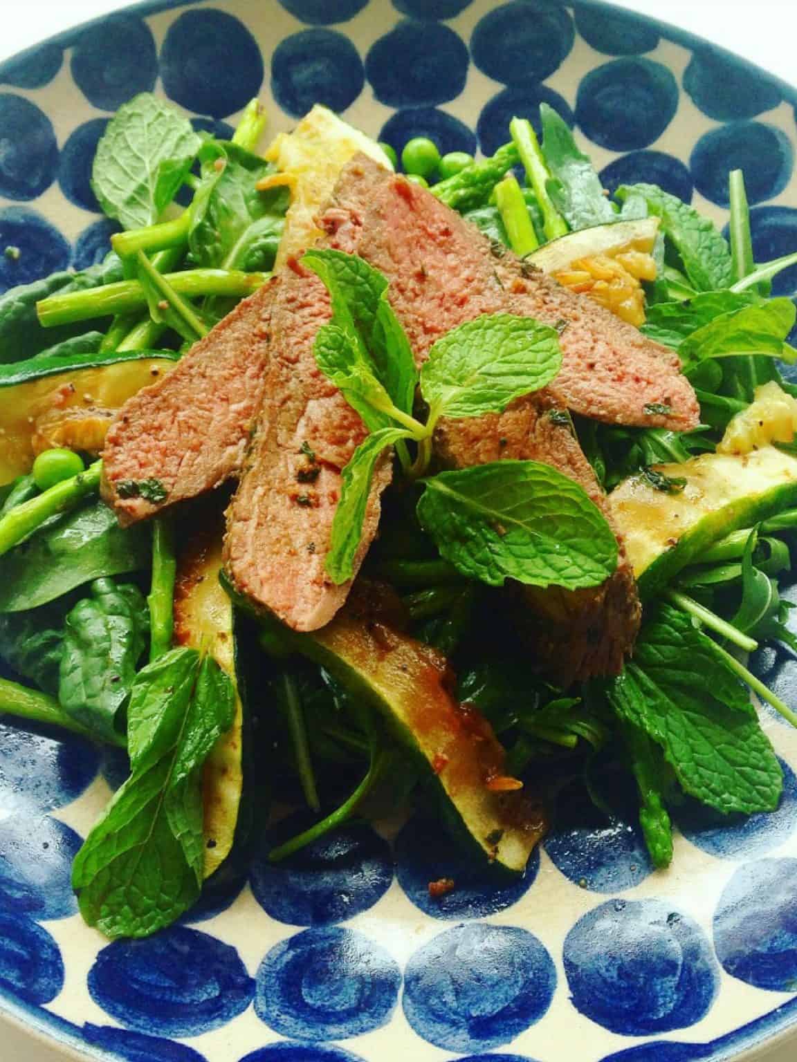 Lamb Zucchini Mint Salad Image