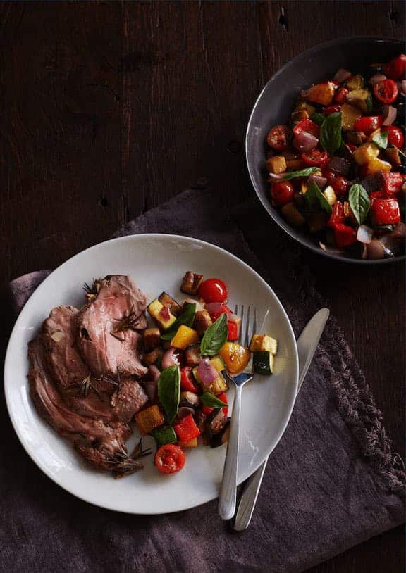 Butterflied Lamb Ratatouille Image