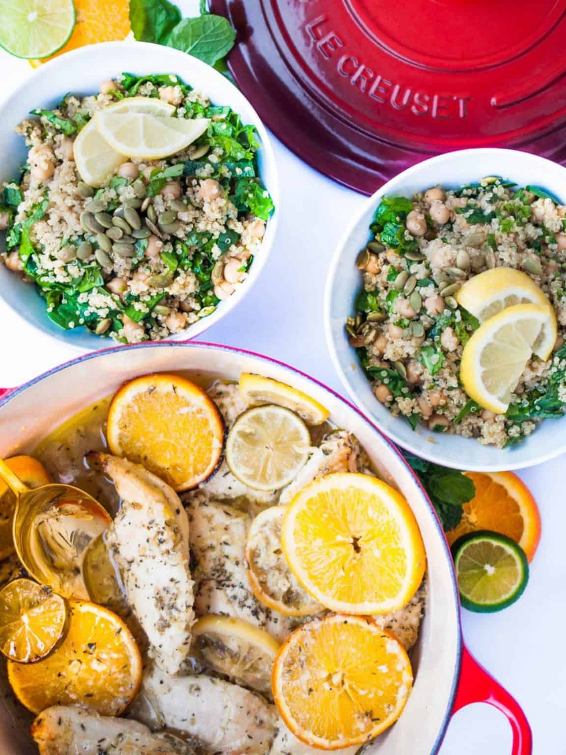 Citrus Baked Chicken with Herb Quinoa Image