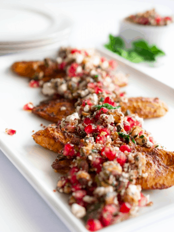 Persian Spiced Fish with Pomegranate and Feta Recipe Image