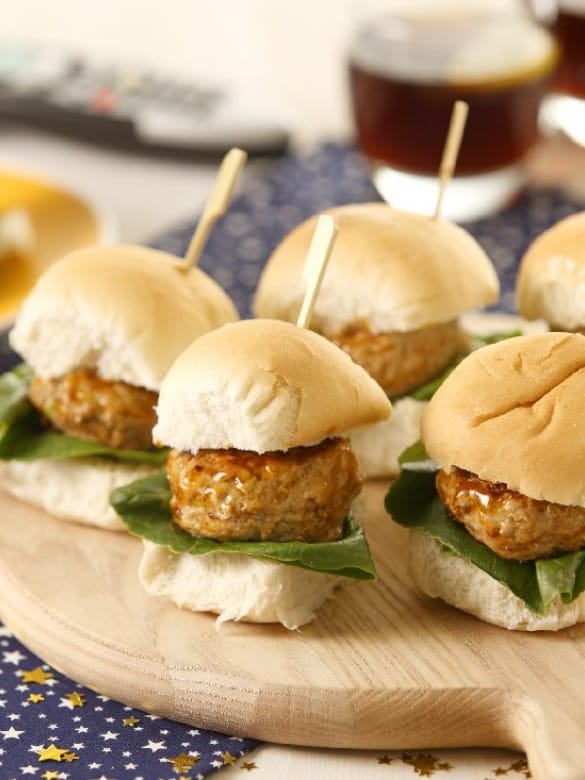 Mini Gluten Free Pork Burgers Recipe Image