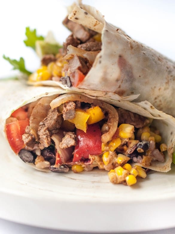 Beef Strip Burritos Recipe Image