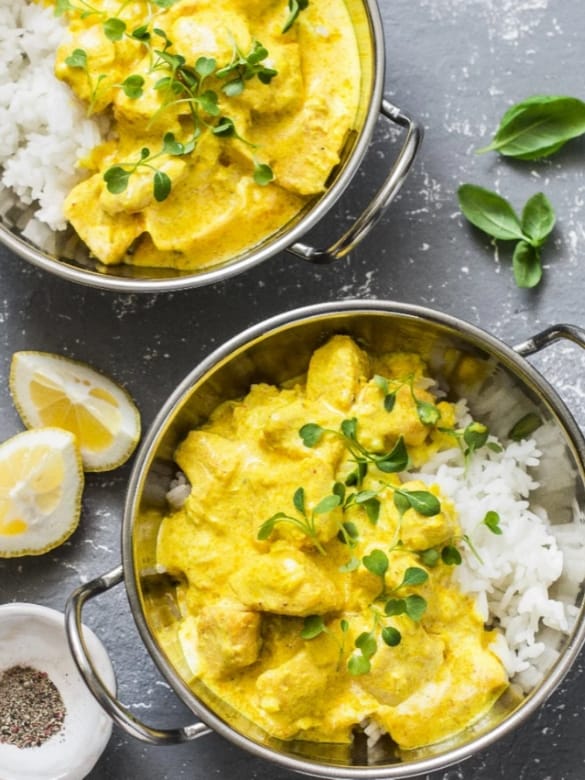 Lemongrass turmeric salmon curry Image