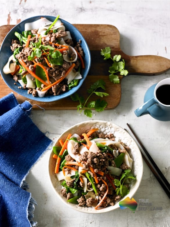 Beef and Rice Noodle Stir-Fry Recipe Image