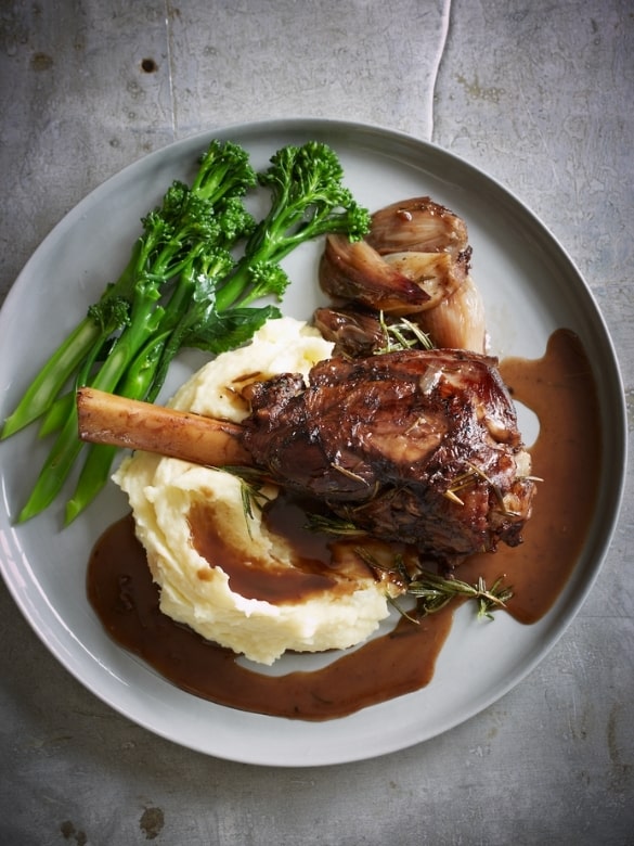 The Meat Club Braised Lamb Shanks with Mash and Broccoli Image