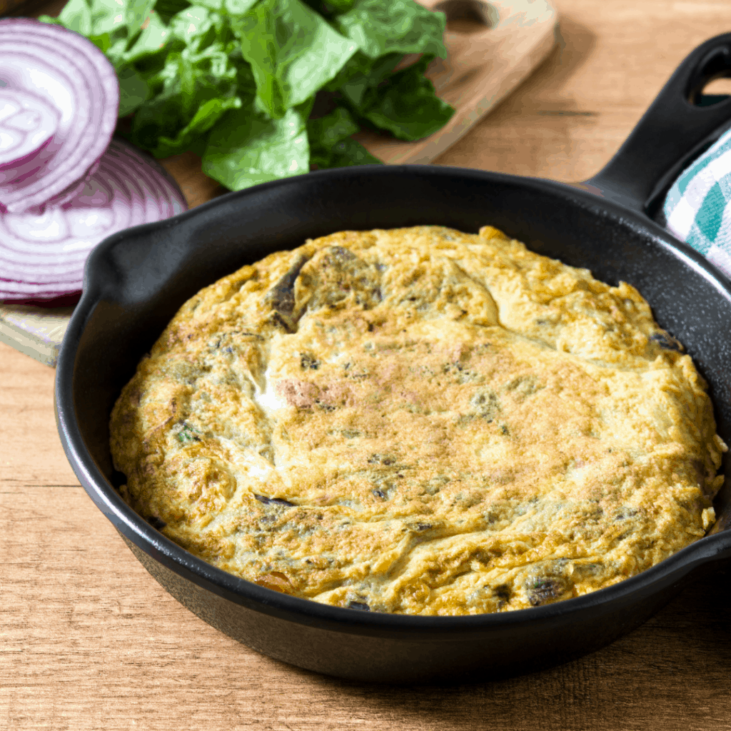 Ham and Spinach Frittata Recipe Image