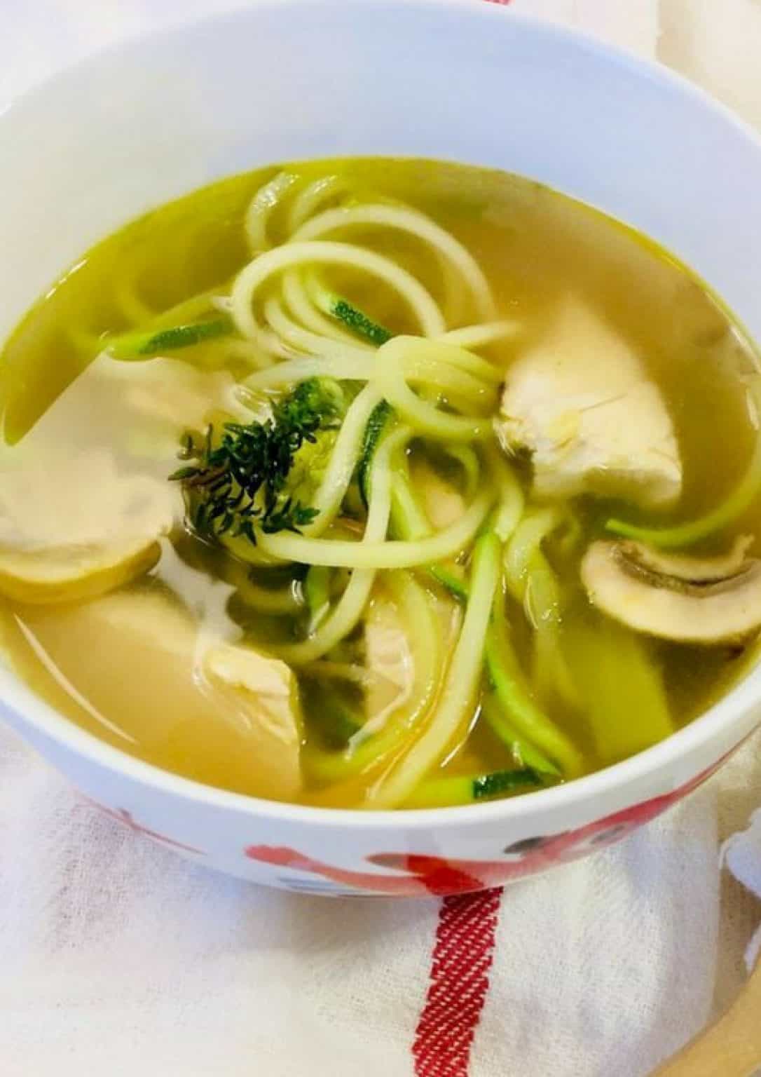 Chicken Zoodle Soup Recipe Image