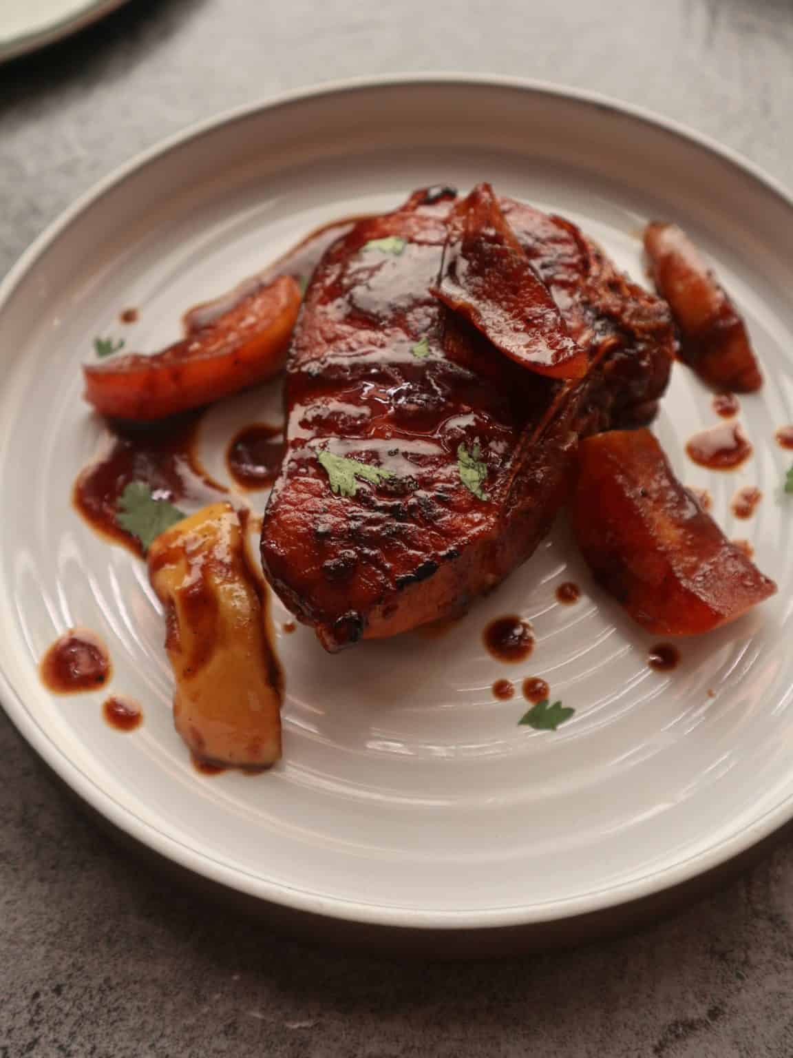 Tamarind & Palm Sugar Glazed Pork Chops Image