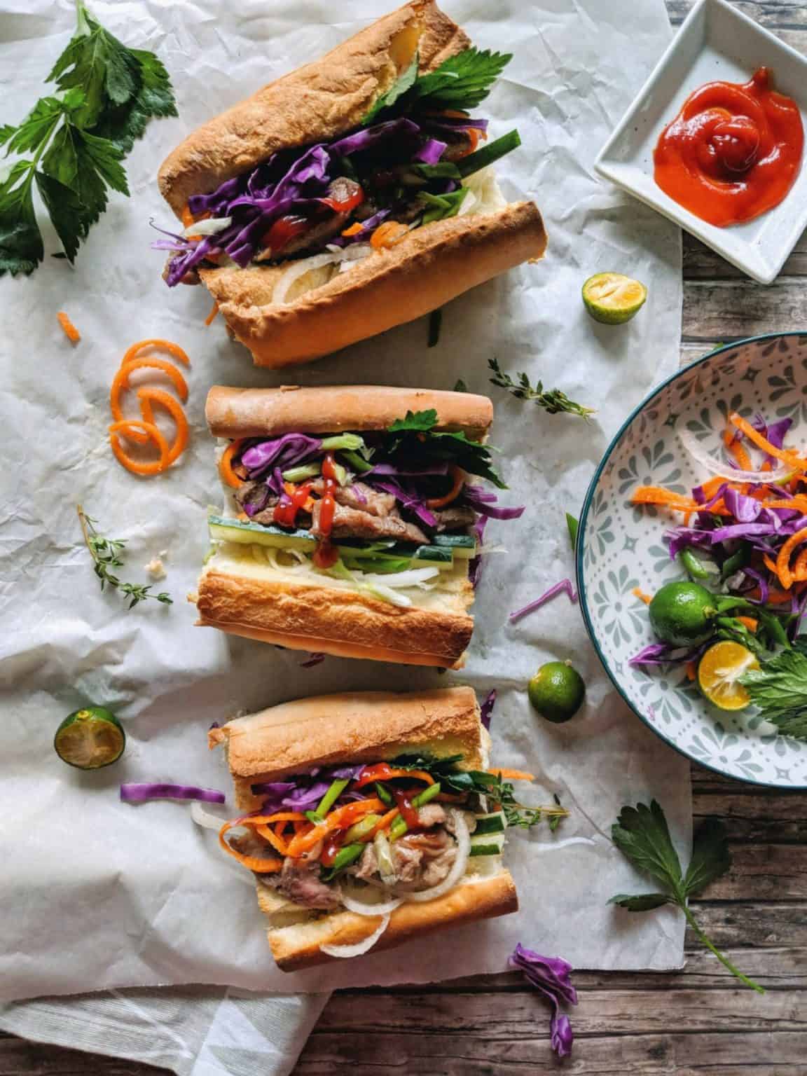 Lemongrass Pork Bahn Mi Image