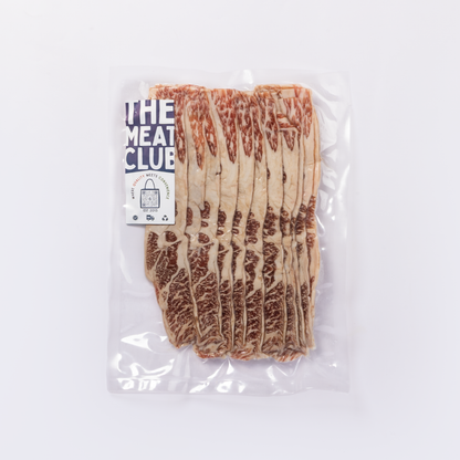 Wagyu beef karubi shabu shabu Australia 200g, pack front, The Meat Club Singapore