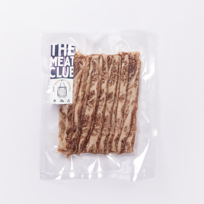 Wagyu beef rib meat yakiniku Australia 200g, pack front, The Meat Club Singapore