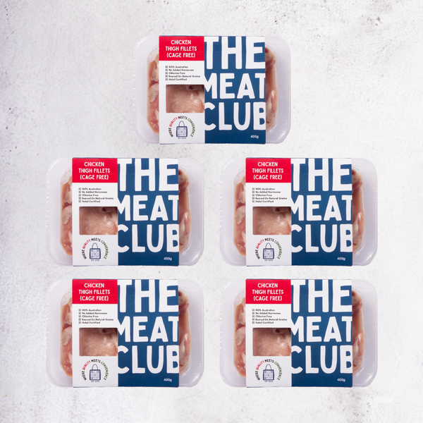 Chicken Thigh Fillets Bundle - Cage Free | Australia | 2kg | Frozen