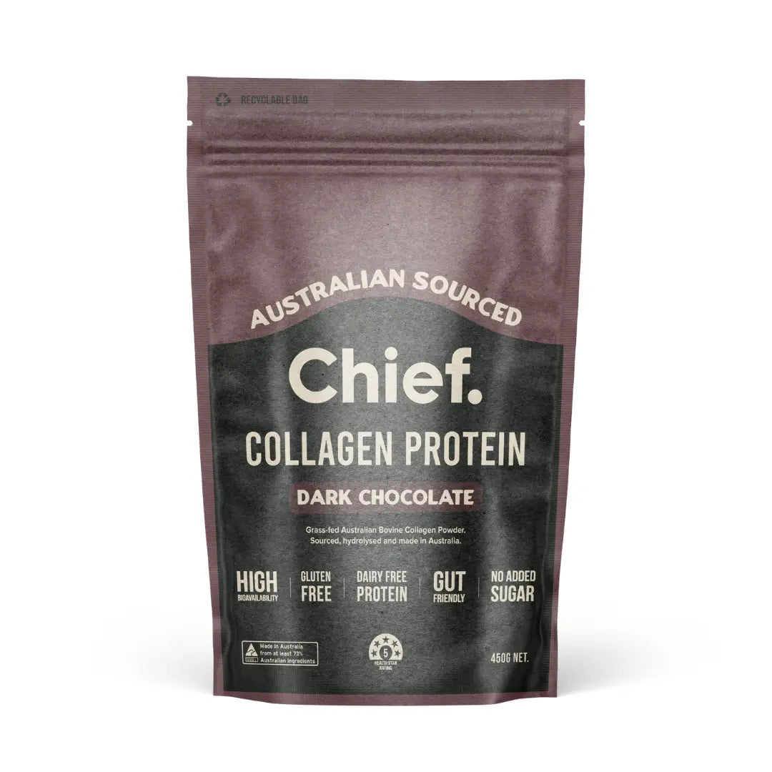 Chief Grass-fed Collagen Protein Powder - Dark Chocolate (30 serves)