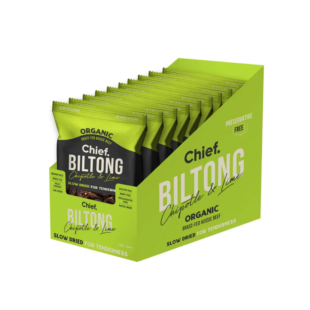 Chief Chipotle & Lime Biltong (12 x 30g bags)