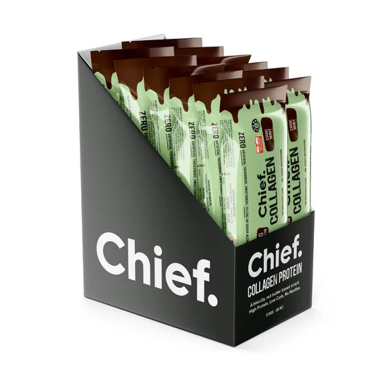 Chief Collagen Protein Choc Mint Bar (12 bars)