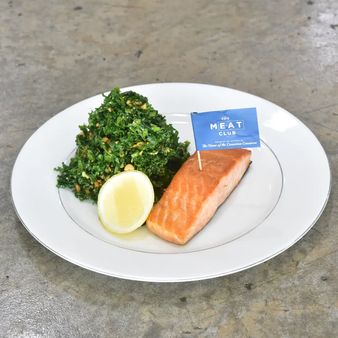 Crispy Salmon & Fresh Kale Salad  Image