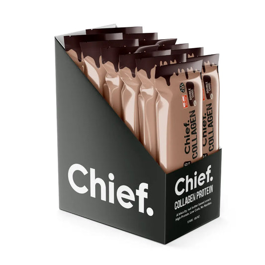 Chief Collagen Protein Double Choc Bar (12 bars)