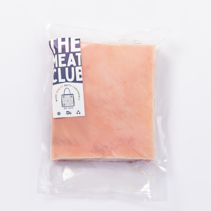 Free-range pork belly Australia 500g, pack front, The Meat Club Singapore