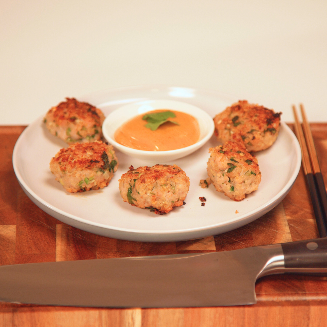 Thai Chicken Meatballs with Quinoa Image