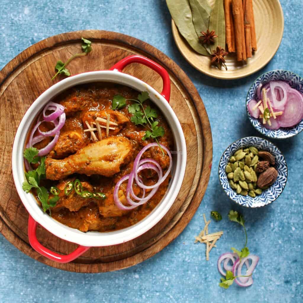 Indian-style chicken curry Image