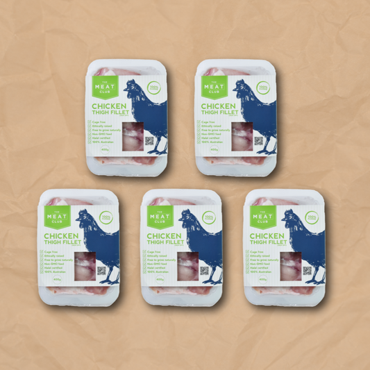 Chicken Thigh Fillets Bundle - Cage Free | Australia | 2kg | Frozen