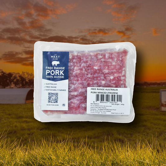 Free Range Australian Pork Mince - Frozen - 500g