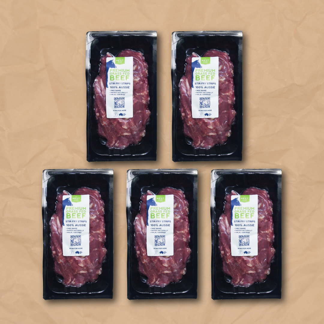 Beef Stir Fry Strips Bundle - Grass Fed | Australia | 1.5kg | Frozen