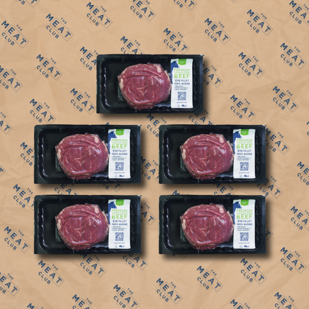 Grass Fed Australian Beef Eye Fillet Steak Bundle - Frozen - 1kg