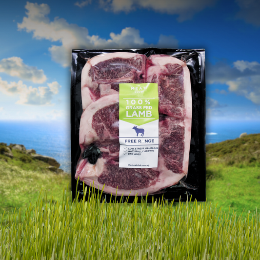 Grass Fed New Zealand Lamb Loin Chops - Frozen - 600g