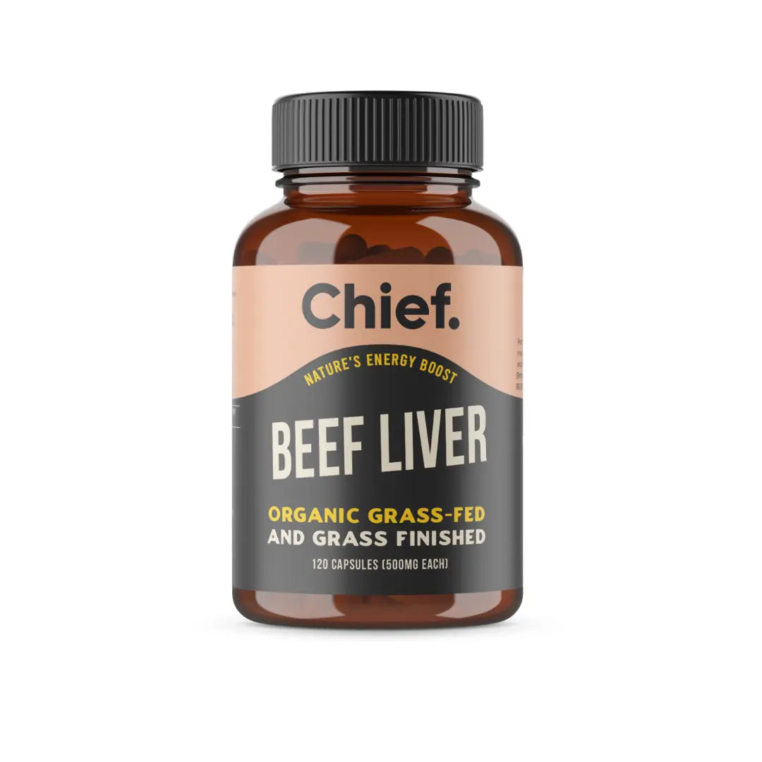 Organic Beef Liver Energy Boost (120 Capsules)