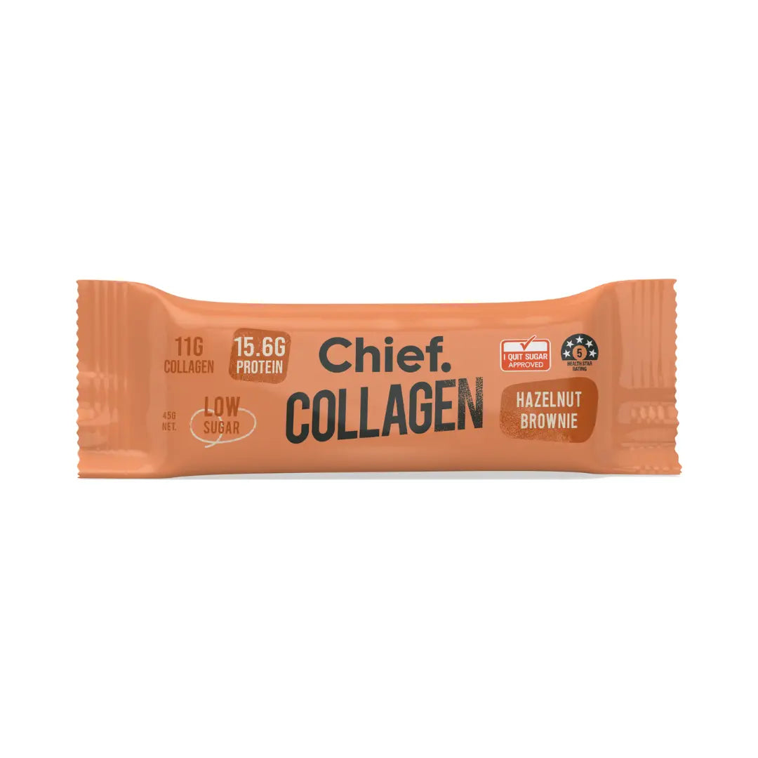 Chief Collagen Protein Hazelnut Brownie Bar